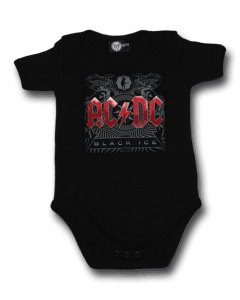 AC DC Strampler Black Ice | AC/DC Baby Body 